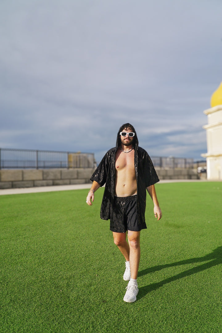 Kinetic Flame - Hooded Kimono