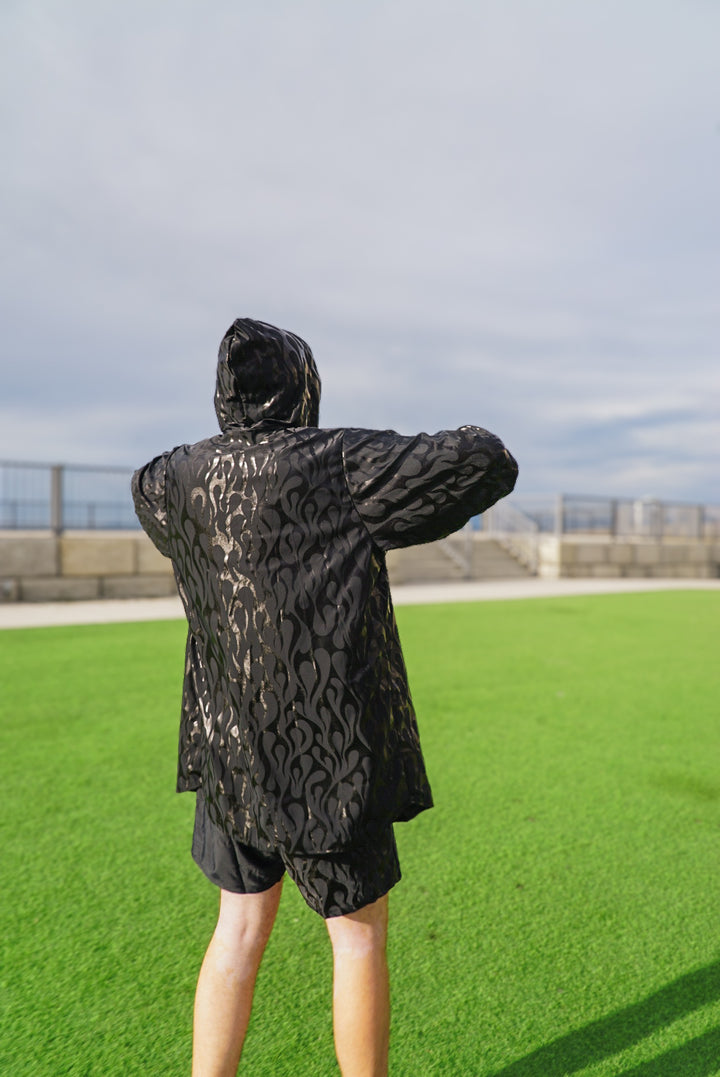 Kinetic Flame - Hooded Kimono
