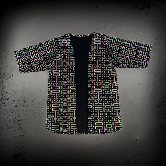 men's rave kimono, men's festival top, men's rave top, men's rave outfit, men's festival clothing