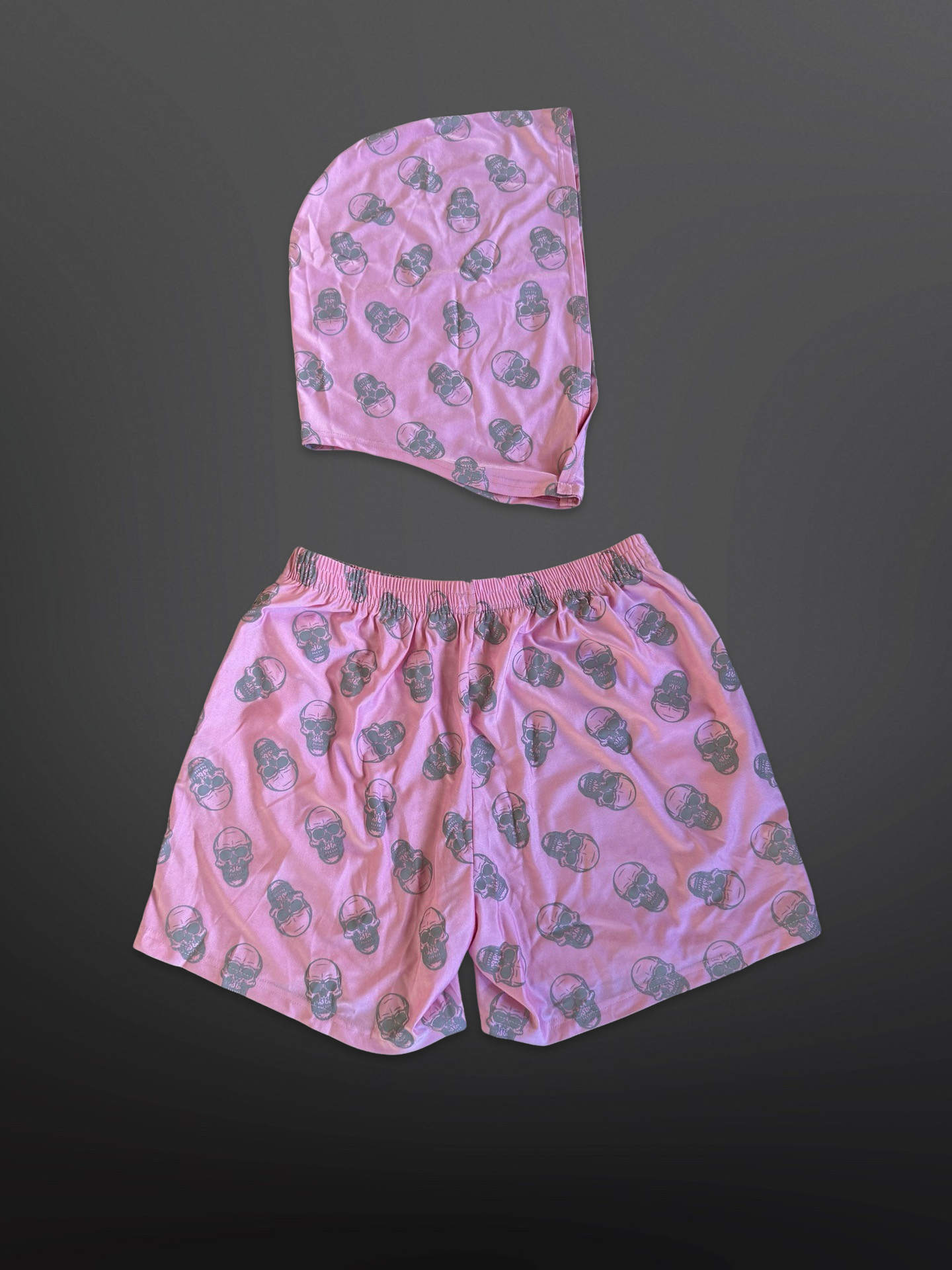 Pink Skulls - Hood & Shorts