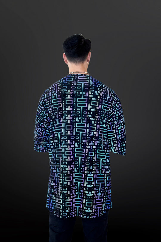 men's rave kimono, men's festival top, men's rave top, men's rave outfit, men's festival clothing