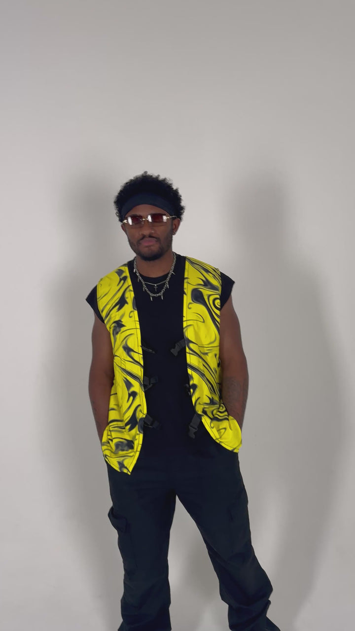 Yellow Jacket Buckle Vest (Top Only)